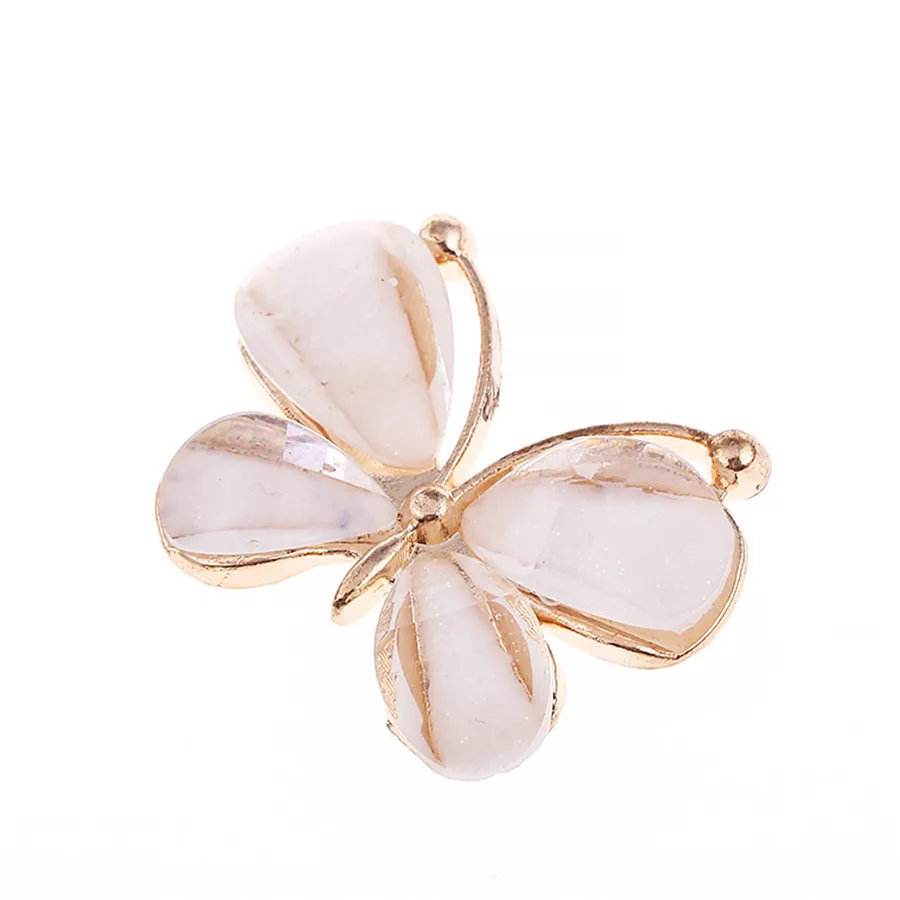 PF Бабочка Ювелирных Материалов Кабошон Украшения для Ожерелье Установки DIY