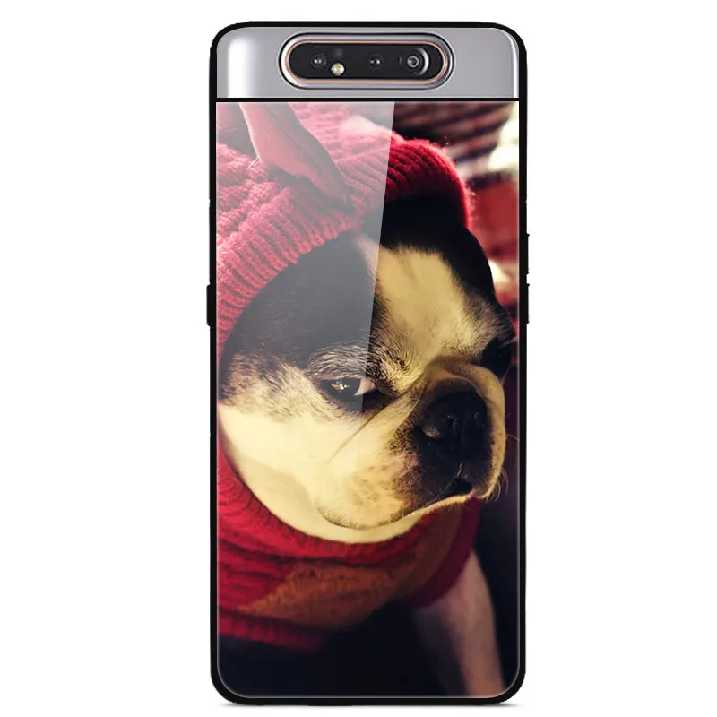 6," чехол для samsung A80, чехол A 80, роскошная задняя крышка из закаленного стекла для samsung Galaxy A80 A90 A 90, чехол, мягкий ТПУ бампер, рамка - Цвет: as photo 11
