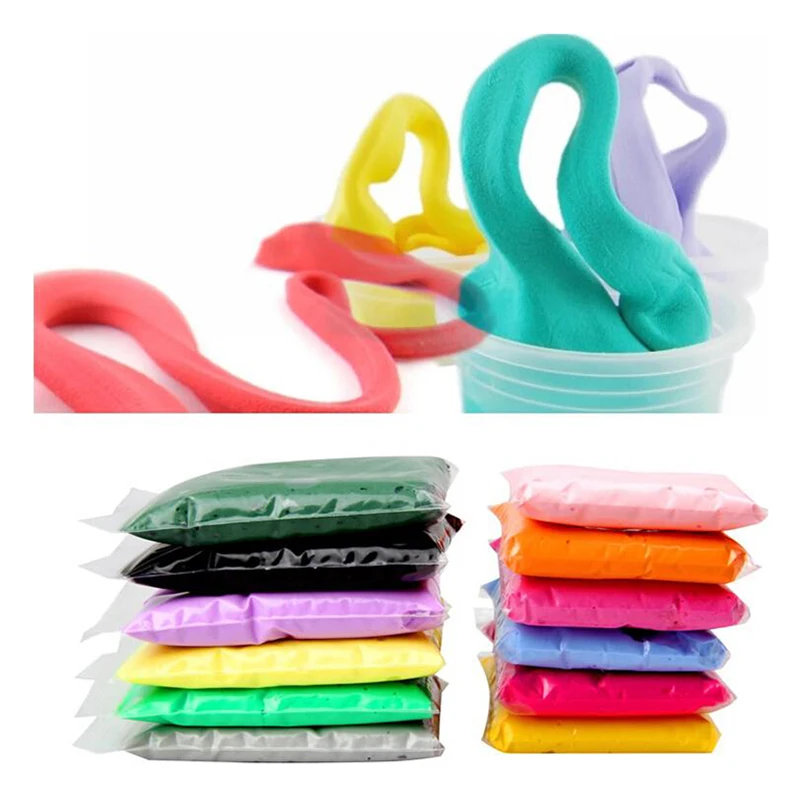 24 шт./компл. полимерная легкая глина пластилин Воздушная сухая мягкая пластина