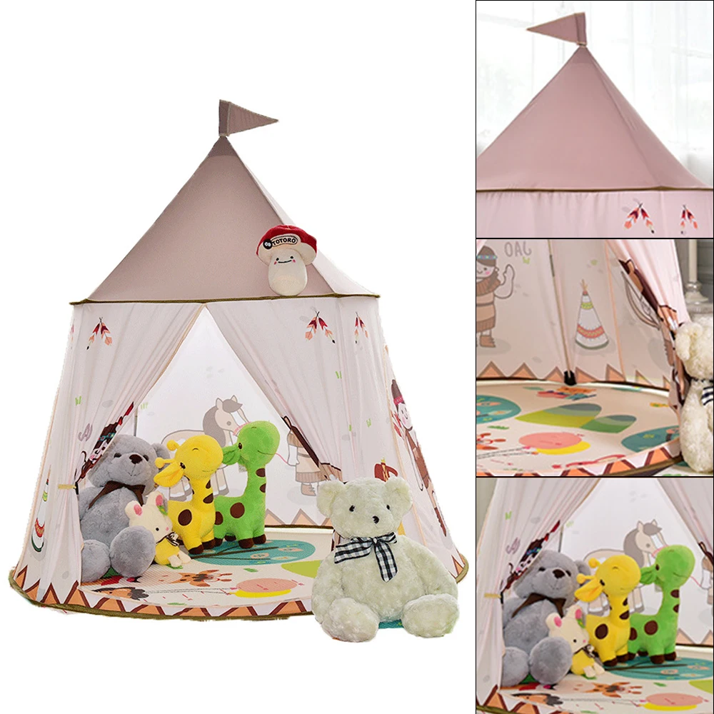 Мультяшная игровая палатка портативная складная принцессы для мальчиков и