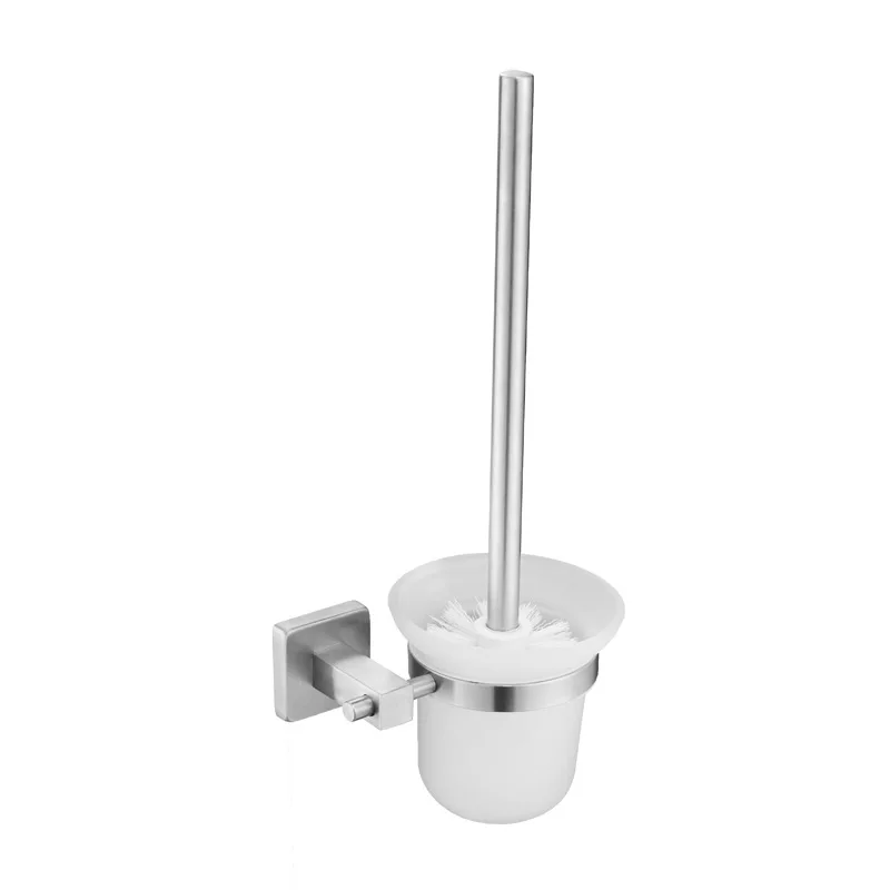 Toilet Brush Holder Щетка из никеля и нержавеющей стали, набор оборудования для ванной комнаты, диспенсер для мыла, держатель для полотенец, держатель для бумаги, аксессуары для ванной комнаты EL8900L - Цвет: Toilet Brush Holder