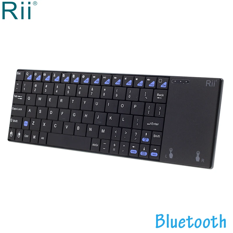 Оригинальная Беспроводная Клавиатура Rii i12 Bluetooth Mini с функцией сенсорной панели для iPad Pro/Surface Pro/ноутбук/Macbook
