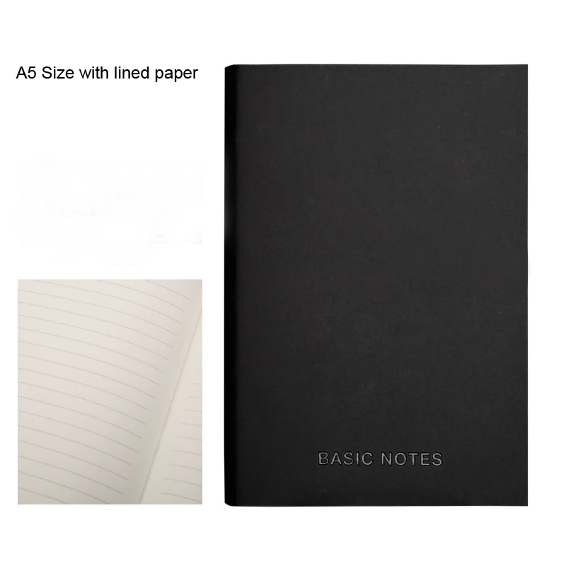 Черный блокнот размера A5/A7 карманный дневник книга для офиса бизнеса школы или