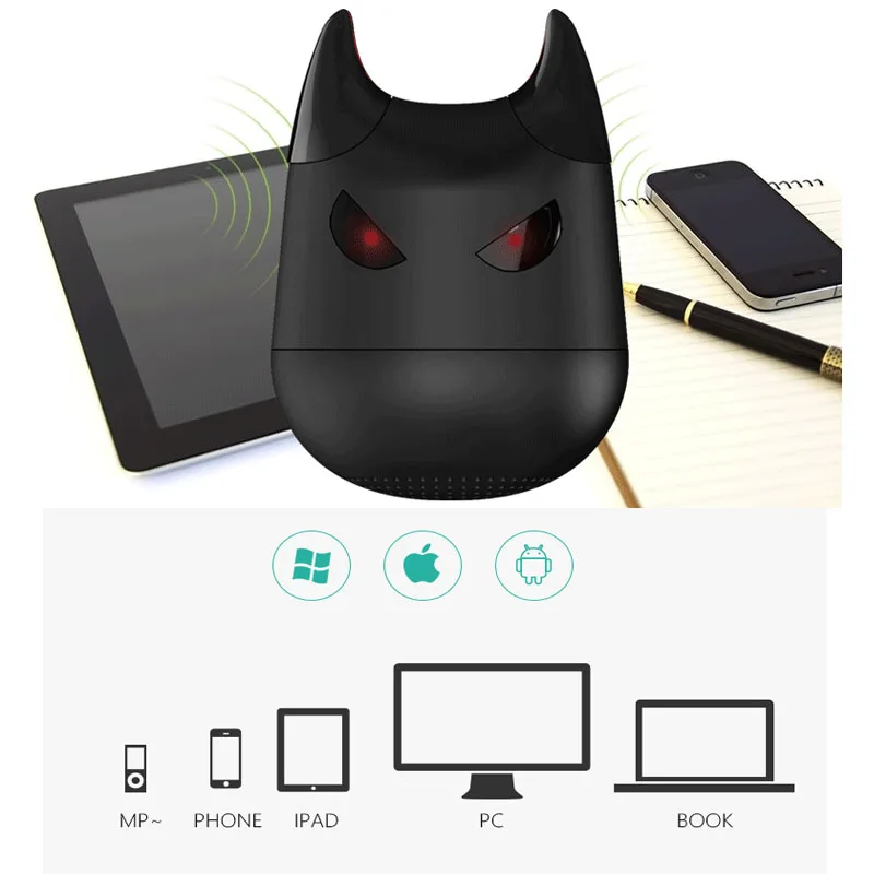 1 шт. Высокое качество Новый Bluetooth динамик сабвуфер мини 3 Вт открытый