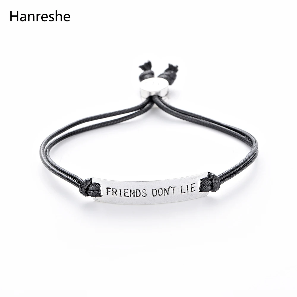 Друга не лежат одиннадцать браслет Handstamped барный кожаный для Для мужчин