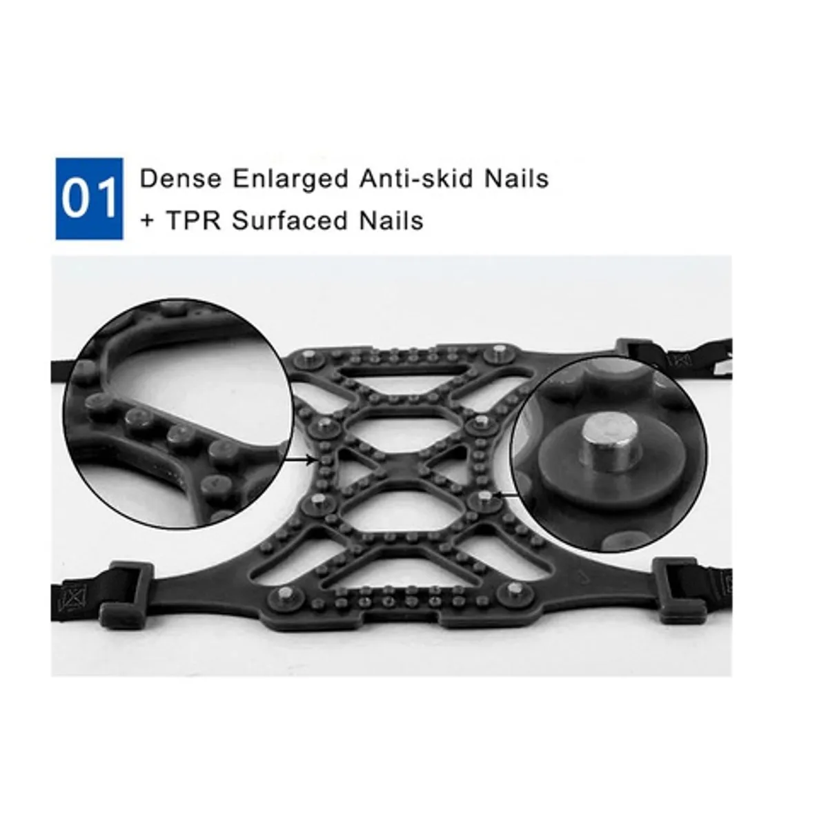 

1pc/2pcs Anti-skid Car Snow Tyre Tire Chains Beef Tendon Vehicles Wheel Chain For Car-Styling Anti-Skid Autocross Outdoor