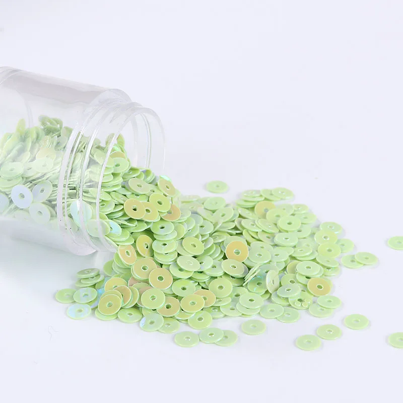 AB Light Green 2000 шт./упак. 4 мм блесток AB напылением плоские круглые Двусторонняя Цвет ломтик пайетки для рукоделия, Для женщин одежды Швейные принадлежности - Цвет: AB Light Green