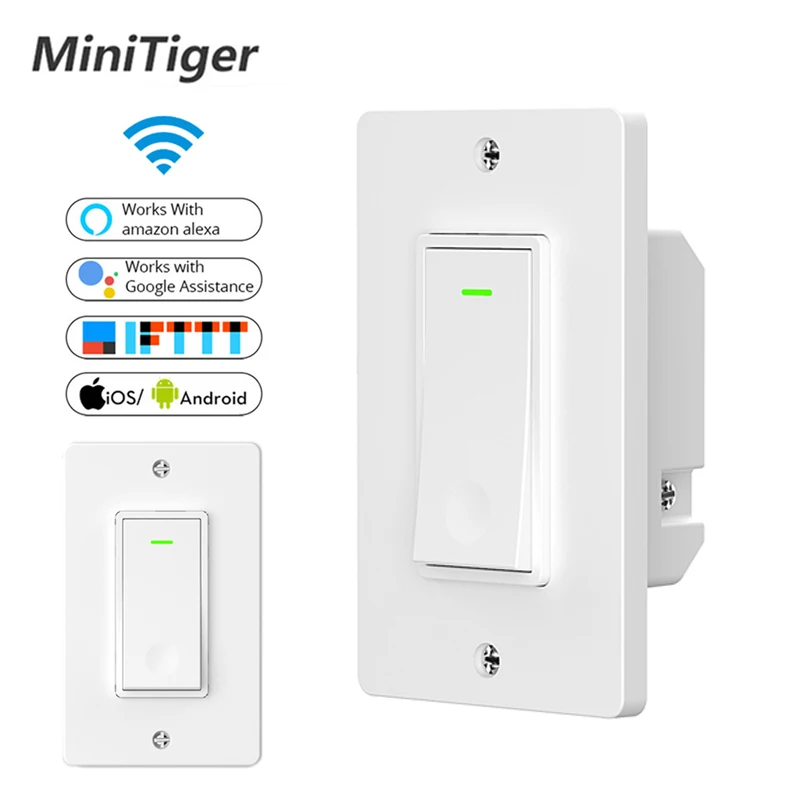 Умный настенный светильник Minitiger Wi Fi переключатель Smart Life/Tuya дистанционное