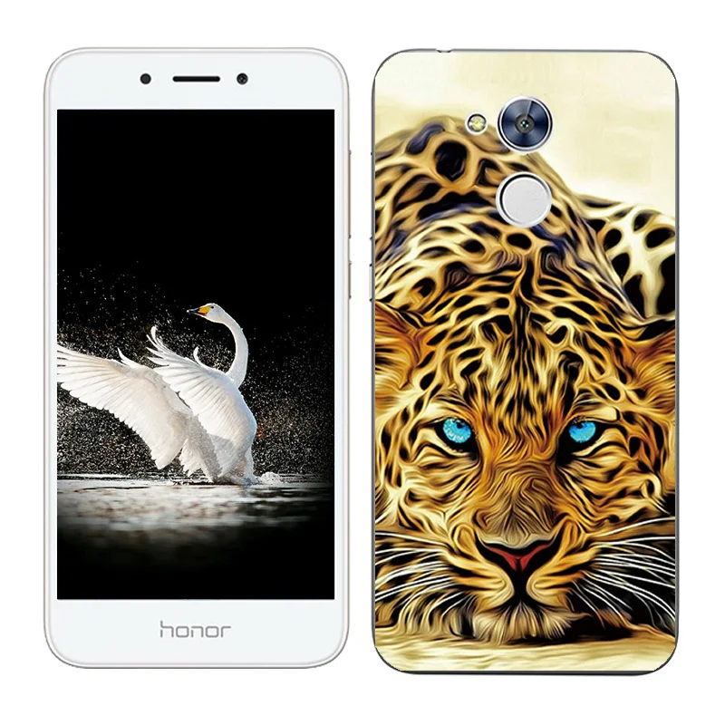 02 Мягкий силиконовый чехол для huawei Honor 8X 7C 7A Pro 6A 7X 6X 5C 9, защитный чехол для huawei Y6 4C Pro JSN-AL00 С Рисунком Тигра - Цвет: 02