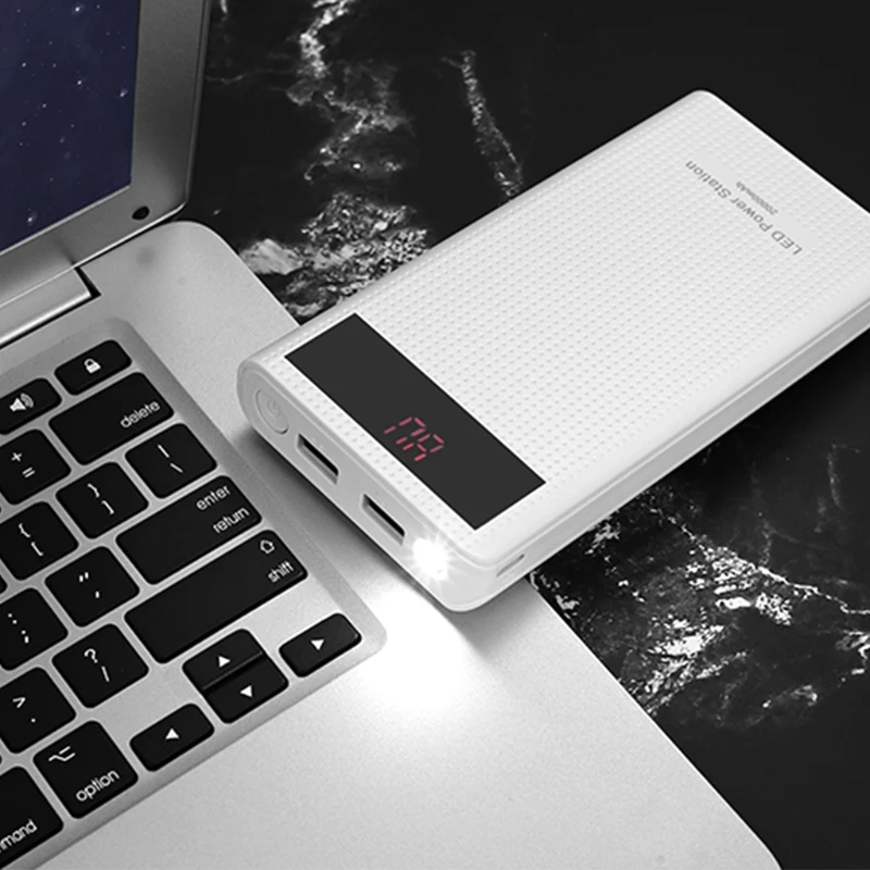 Двойной USB Type C QC3.0 7x18650 аккумулятор DIY Power Bank Box зарядное устройство для сотового
