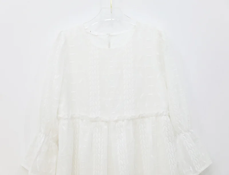 Girls Dress Autumn New Children Princess Dress White Long Sleeve Embroidered Fairy Kids Cute Dress Children Clothes#5307