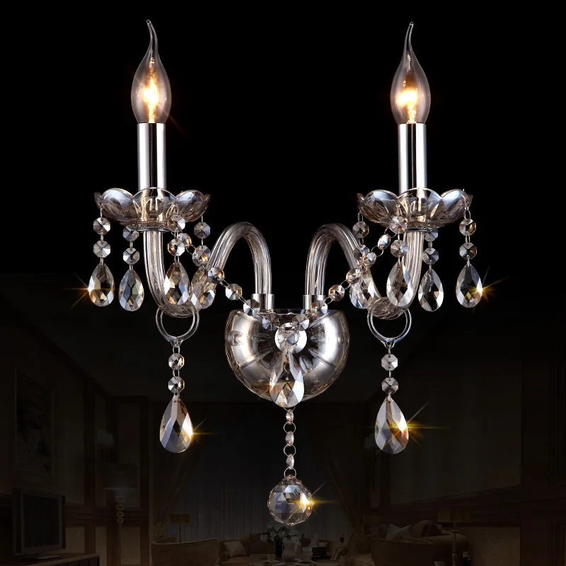 Современные хрустальные люстры светильник ing роскошные коньячные стеклянные