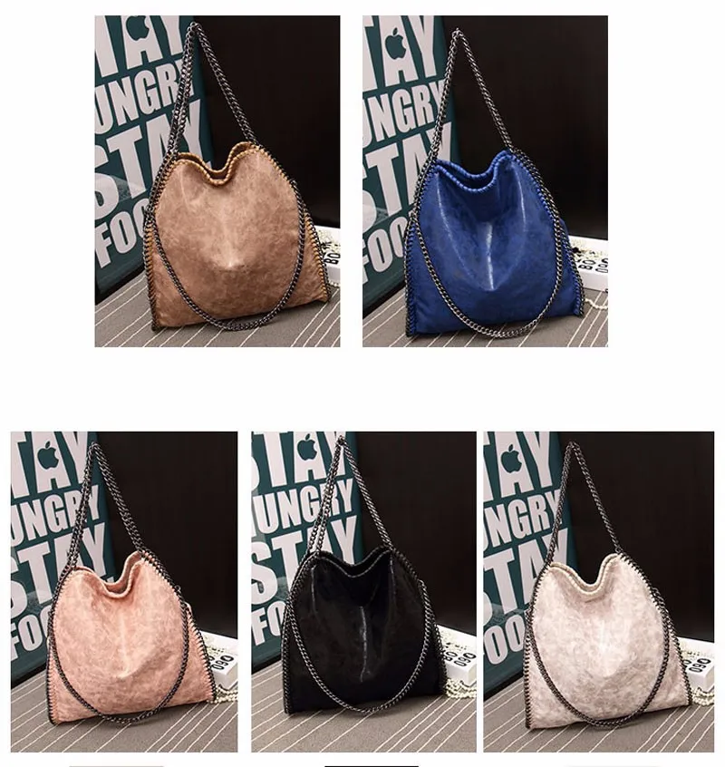 Женщины сумку мода 2016 скраб роскошные подлинная pu кожаная сумка цепи известный