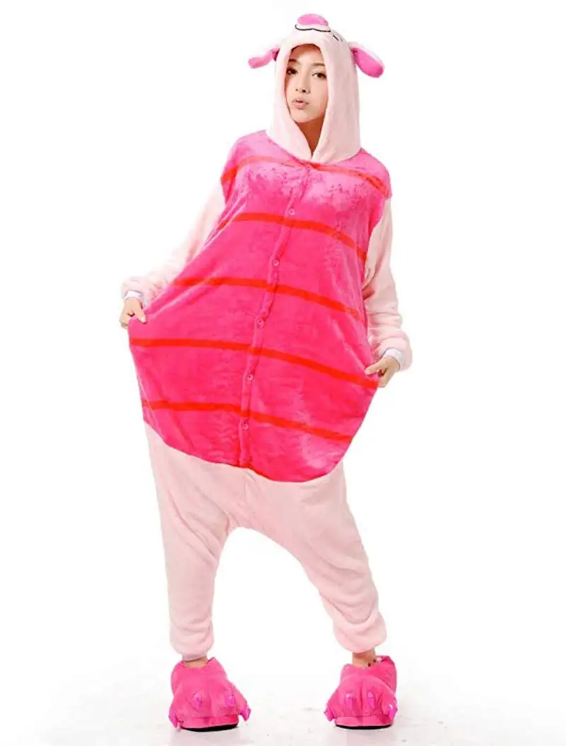 Lazutom Unisex Adult One Piece Cosplay Flannel Pajamas Onesie Christmas Halloween Onepiece Costume |