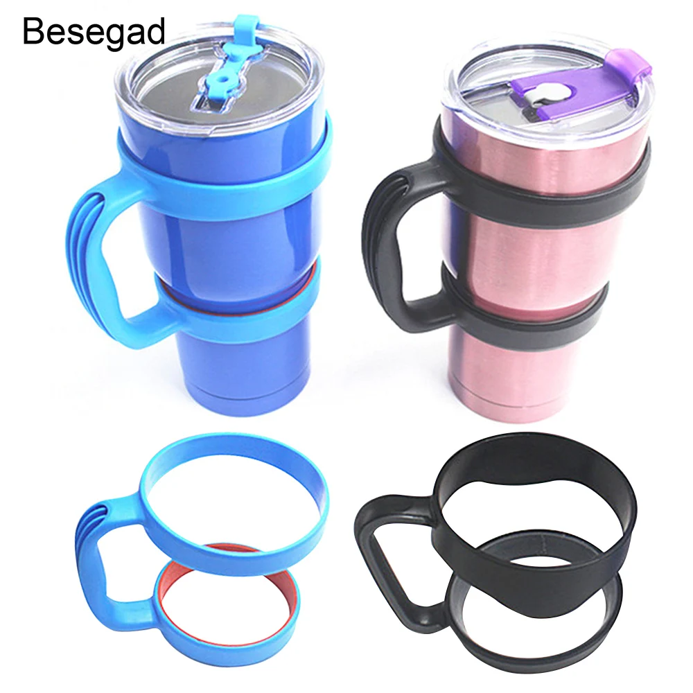 Портативная Антискользящая кружка держатель с двумя кольцами 2 шт.|Бутылки для