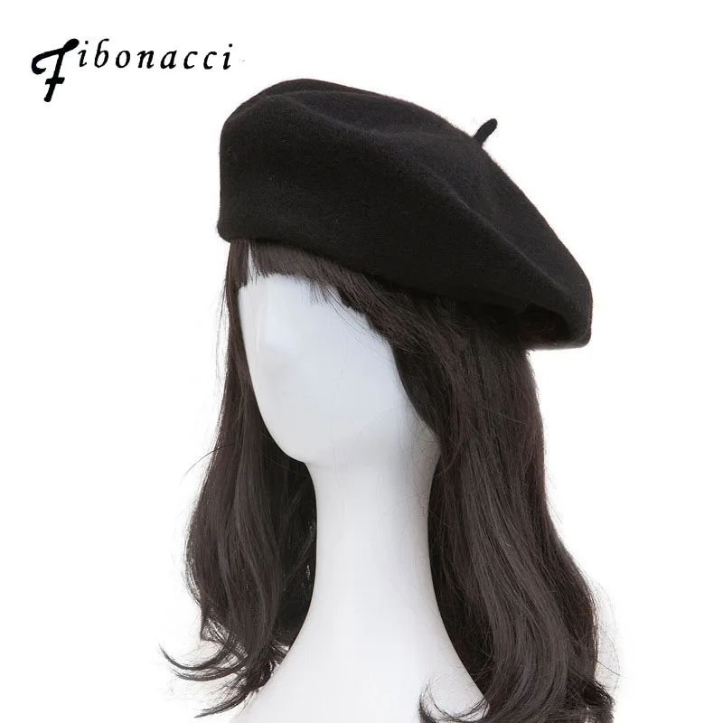 Высококачественные Женские береты Fibonacci головные уборы плоская шапка из 100%