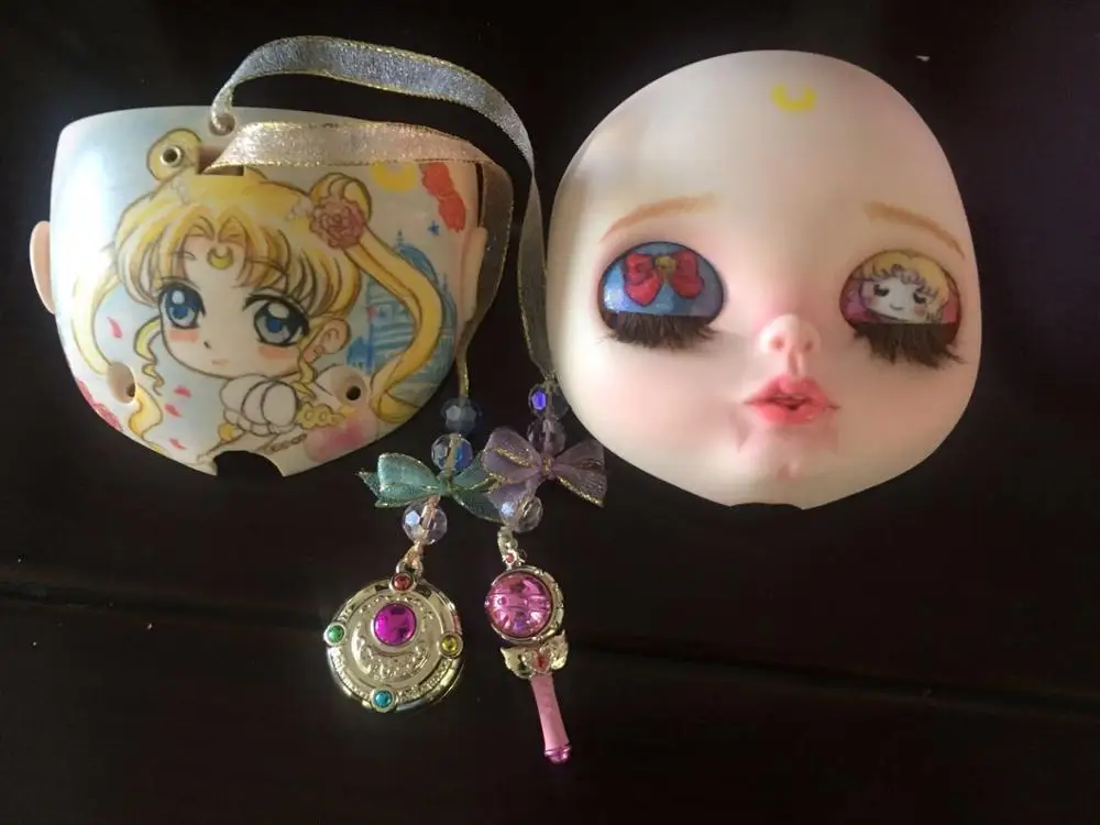 only face plate 1 Кастомизация кукла Обнаженная blyth кукла, лицевая тарелка 2019328 - Цвет: only face plate 1