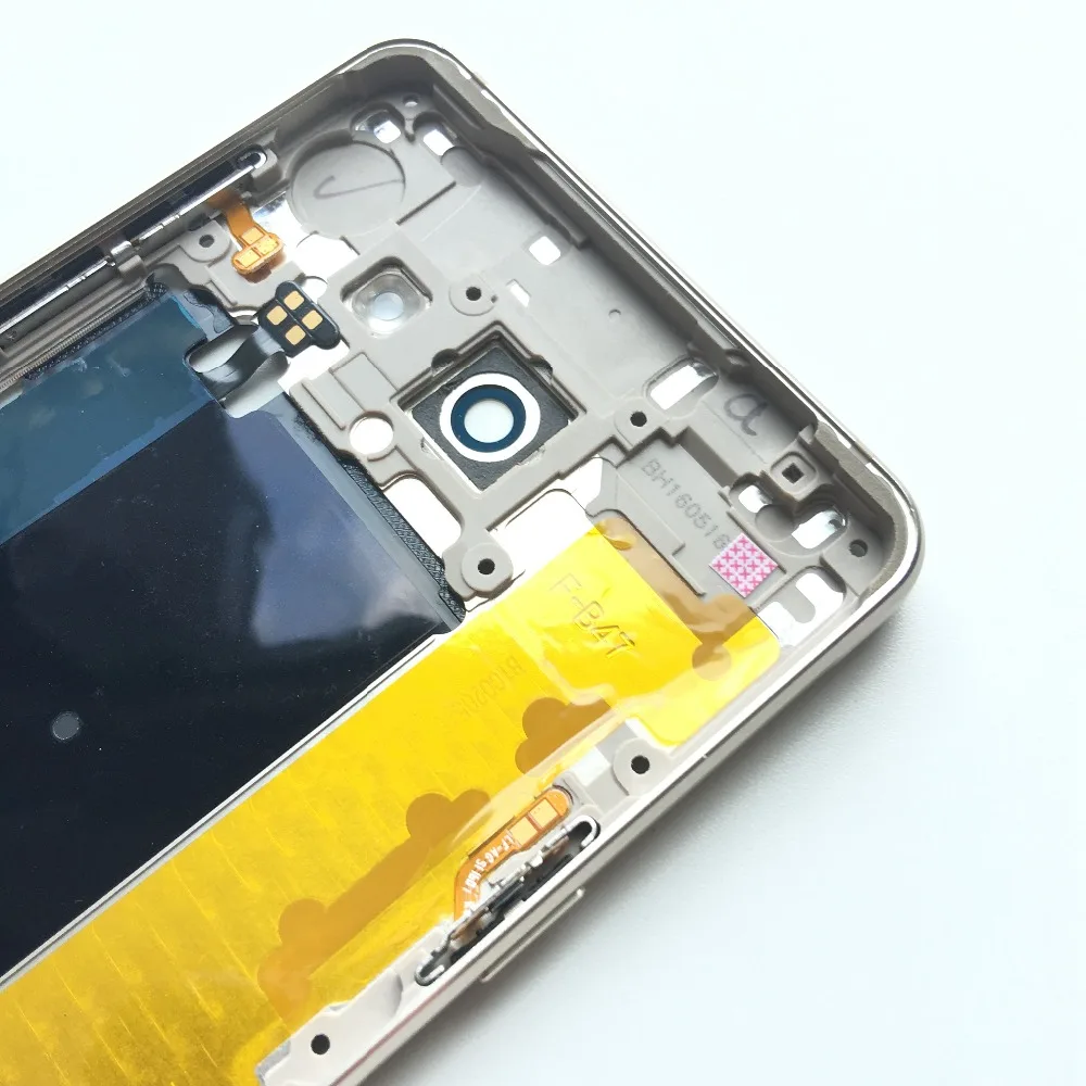 Новый корпус с рамкой средней пластины + Боковая кнопка стеклянный объектив