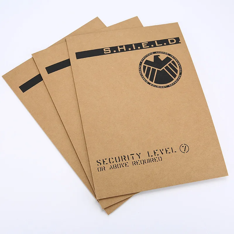 Косплей агенты Shield s.h.i.e.l. D Капитан Америка папка для документов A4 крафт-Файл Сумка школьная офисная папка для документов