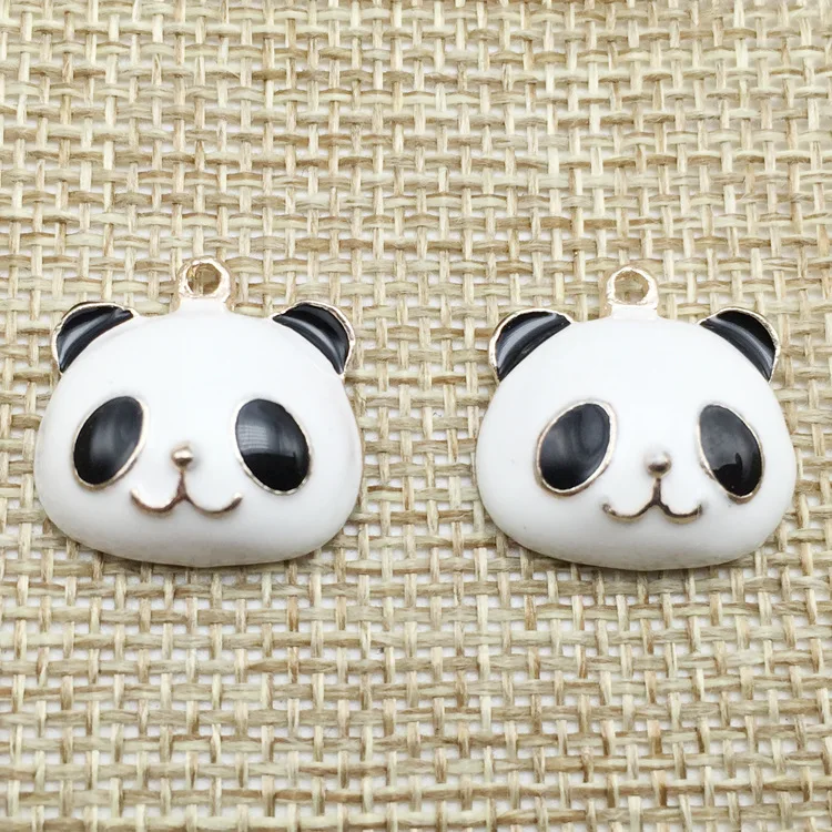 10 шт. 18*18 мм DIY Материал металлическая Глянцевая Китай панда животное подвески орнамент браслет подвески для колье изготовление сережек