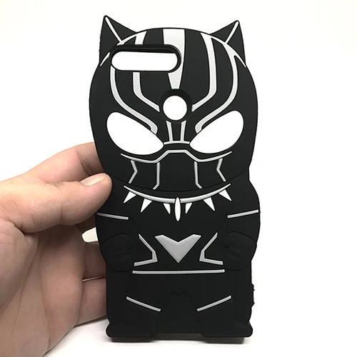 black leopard Милый чехол с объемным котом для huawei Y6 /Y6 Prime, силиконовый чехол, чехол для huawei на Honor 7A Pro, чехол для телефона s - Цвет: black leopard