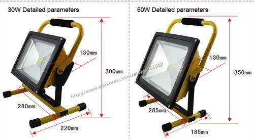 5PCS Portable 20W Rechargeable LED Floodlight AC 85-265V Waterproof Emergency Light Camping Outdoor Lighting Lamps | Лампы и освещение