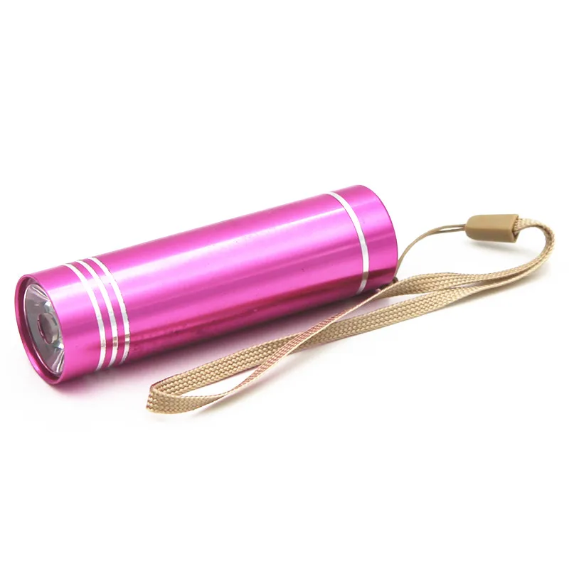 Мини фонарик из алюминия белый/УФ ультрафиолетовый светильник вспышка