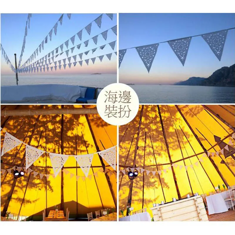 

Wedding Decoration Handmade Lace Pennant Party Decoration Banner Home Decoration Party Supplies Events