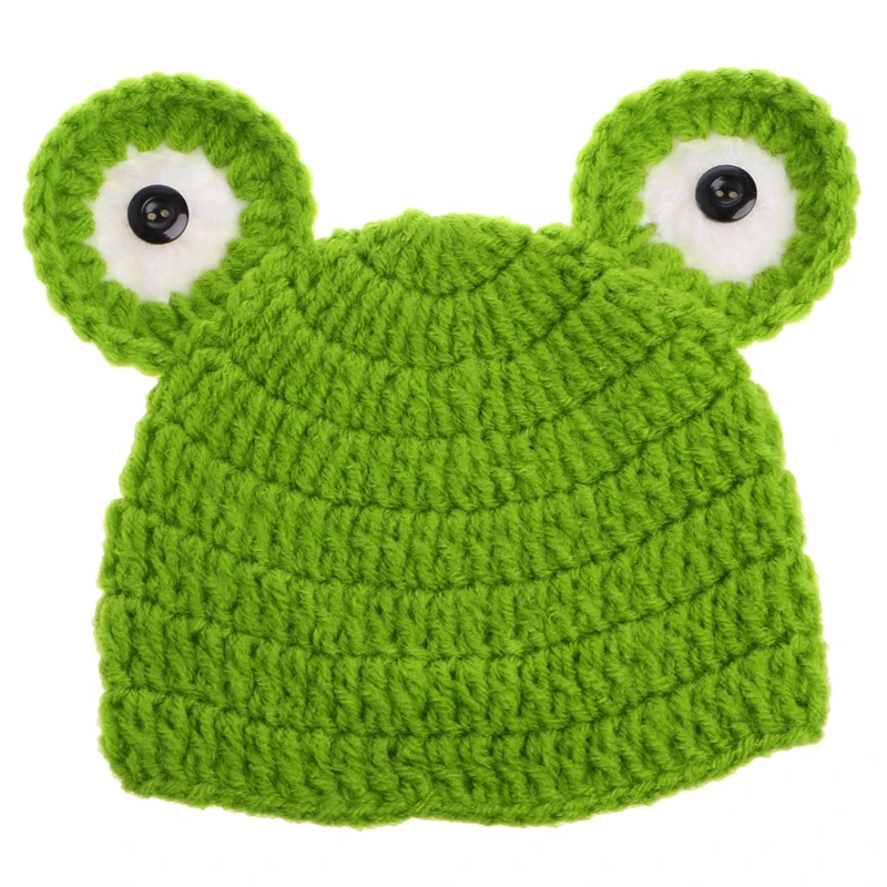Newborn Baby Girls boys Yoda Outfits Crochet Hat Frog Costume Photo Props | Детская одежда и обувь