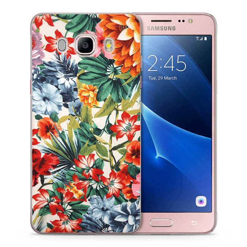 Чехол для Samsung Galaxy A3 A5 2016 2015 2017 prime J1 J2 J3 J5 J7 G530H S8/plus Note 8 TPU мягкий чехол с цветочным