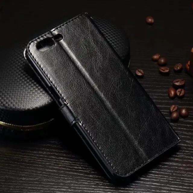 100pcs/lot Crazy Horse Leather Stand PU+TPU Cover Case with card slot For Oneplus 5 5.5''/ One plus 3T | Мобильные телефоны