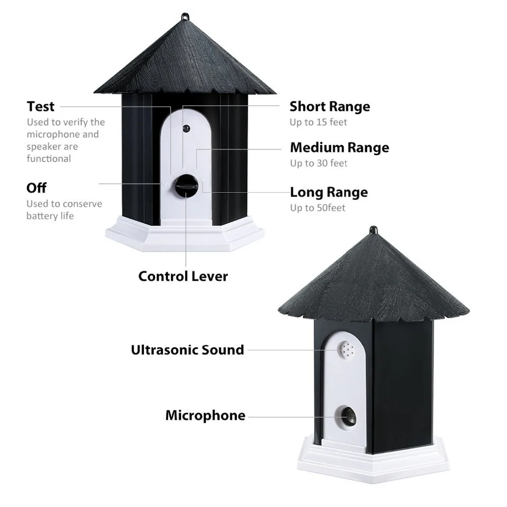 Anti Barking Device Pet Dog Ultrasonic Bark Controller Waterproof Control System No Train Supply | Дом и сад