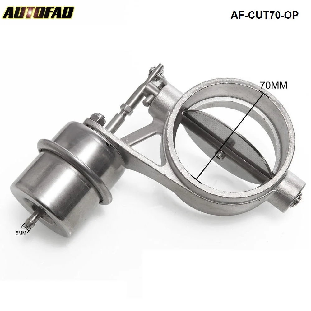 Новый вакуумный активированный Выпускной вырез/самосвал 70 мм Открытый Стиль