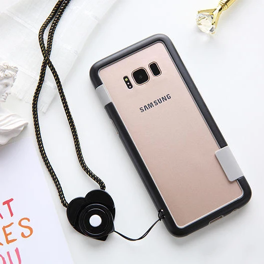 Бампер Zenus skam S10 / Plus силиконовый чехол с цветной амортизирующей рамкой из