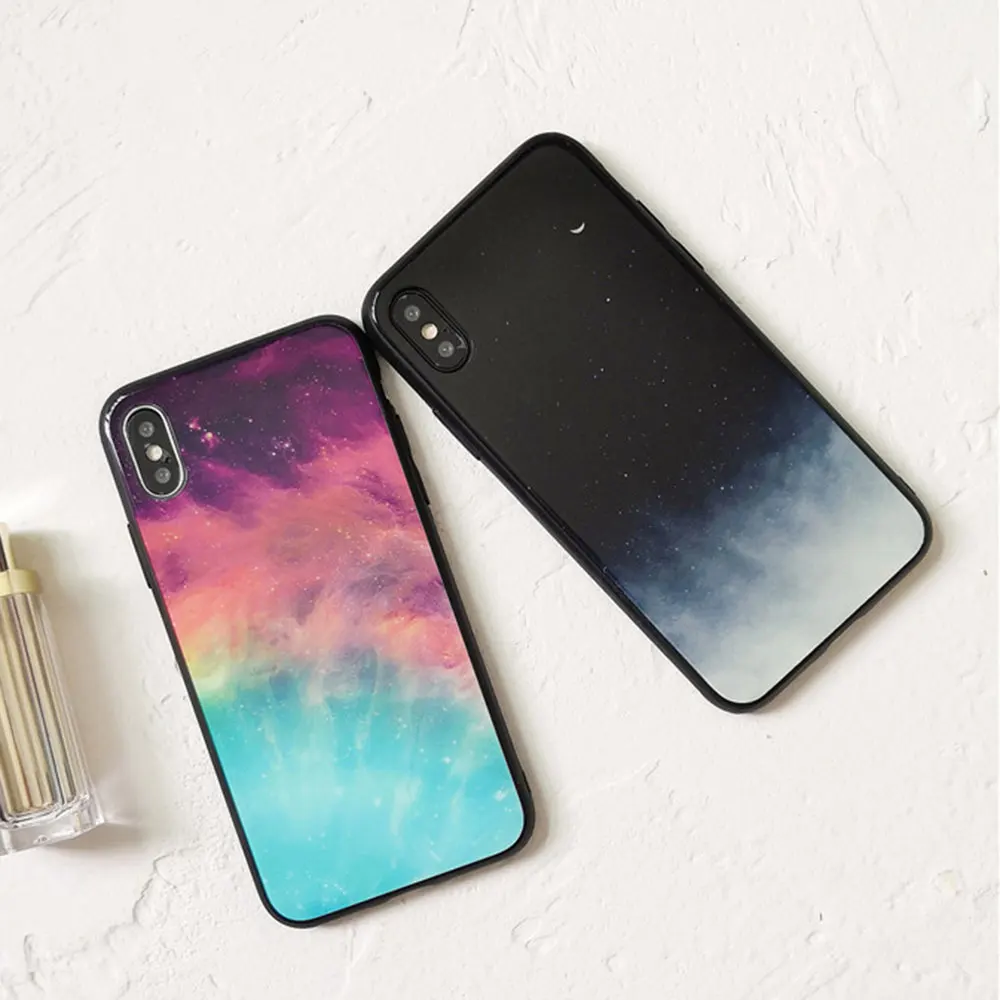 KISSCASE закаленное Стекло чехол на samsung Galaxy S10 плюс S10E звездное небо для телефона S8 S9