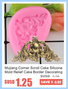 Sugar Craft Cake Vintage Relief Border Silicone Mold Fondant Mold Cake Decorating Tools Chocolate Gumpaste Molds Baking Moulds