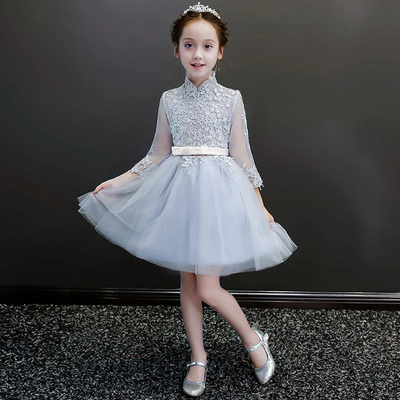 Розничная продажа красивое вечернее платье принцессы с аппликацией в виде