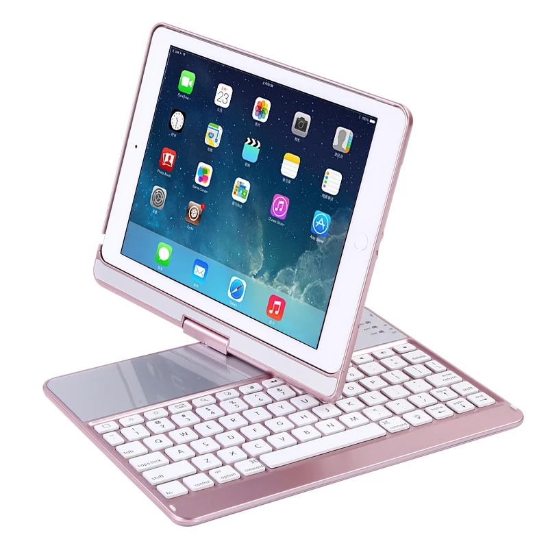 7 видов цветов беспроводной Bluetooth чехол с подсветкой для iPad 9 2017 2018