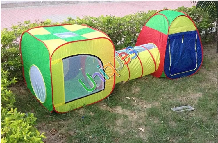 Children's Tent 3-in-1 Baby Play Game House Ten Kids Ocean Ball Pool with Tunnel Outdoor Fun &amp Sport Indoors Best Infant Toys | Игрушки
