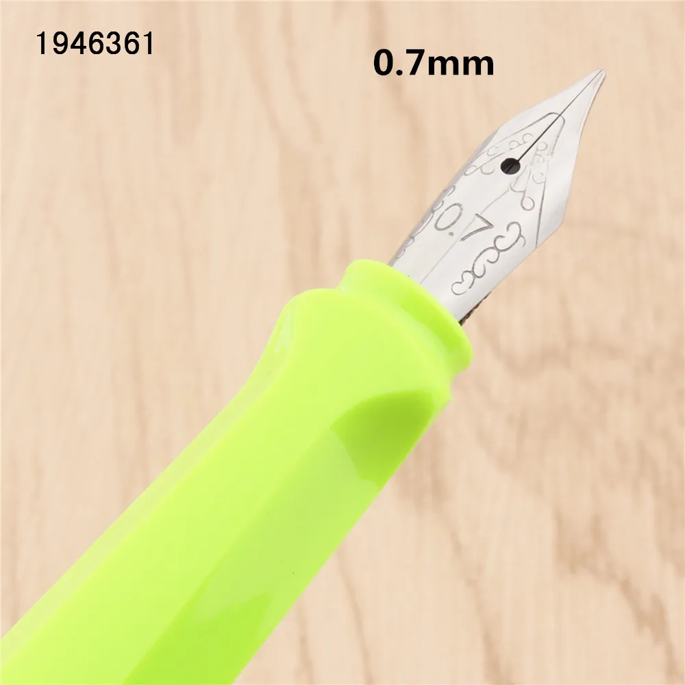 Jinhao 871 Fluorescent green Gothic parallel the art flower body art Flat Tip Vinyl Tibetan Arabic Student office Fountain Pen