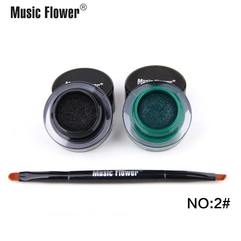Music Flower воздуха подводка-кушон для век с кисти мягкие и гладкие глаза для макияжа 24 H долговечный супер тонкий косметический дропшиппинг - Цвет: 3029-102