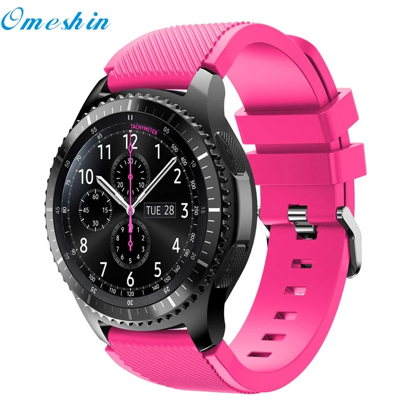 OMESHIN Factory Price New Fashion Sports Silicone Bracelet Strap Band For Samsung Gear S3 Frontier Dec16 Drop Shipping|bracelet samsung gear|samsung