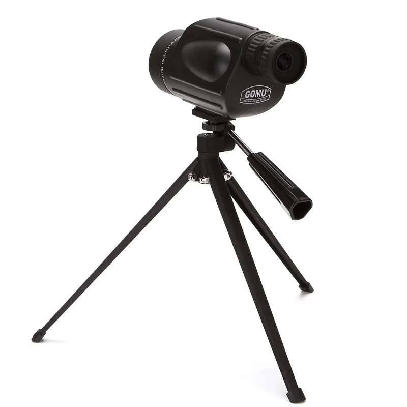 With Tripod Gomu 10-30X50 HD зум Монокуляр птица часы Высокое качество азот водонепроницаемый телескоп Бинокль для охоты ударопрочный штатив - Цвет: With Tripod