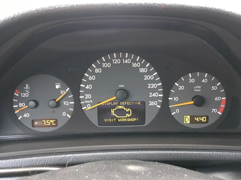 3 шт. для Mercedes W210 E320 E430 VDO инструмент Средний правый Левый ЖК-дисплей экран с ремонтом Pixel ленточный кабель для Benz