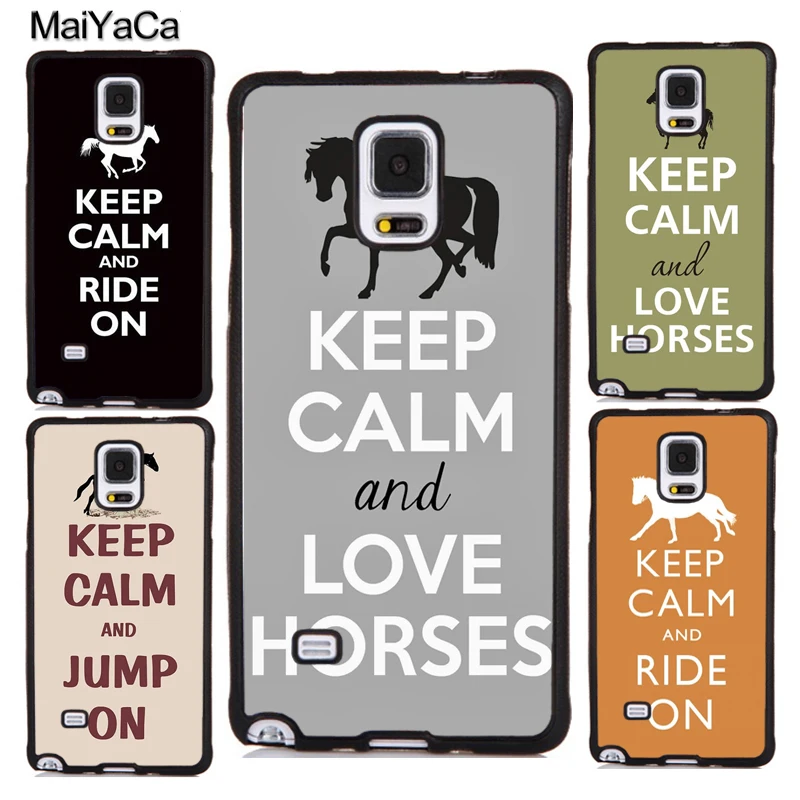 Чехол с надписью Keep Calm and Ride On Love Horse для Samsung A20e A21S M21 M31 A71 A51 A50 A70 Galaxy Note 20 Ultra S9 S20 S10