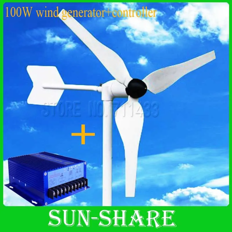 100 w генератор + солнечный гибридный контроллер для Gardon лёгкие|100w wind generator|wind