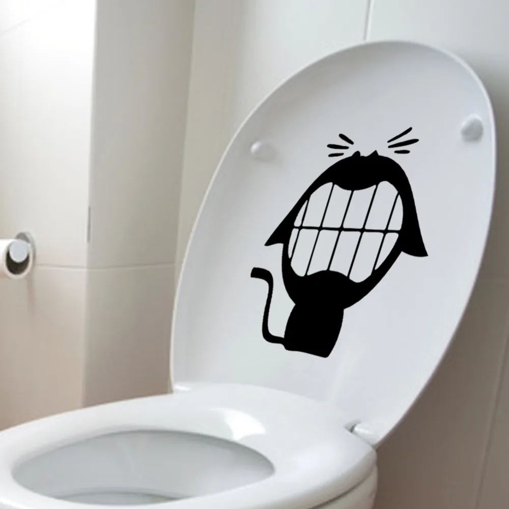 Милые виниловые наклейки на стену для ванной комнаты маленькие вещи Мультяшные