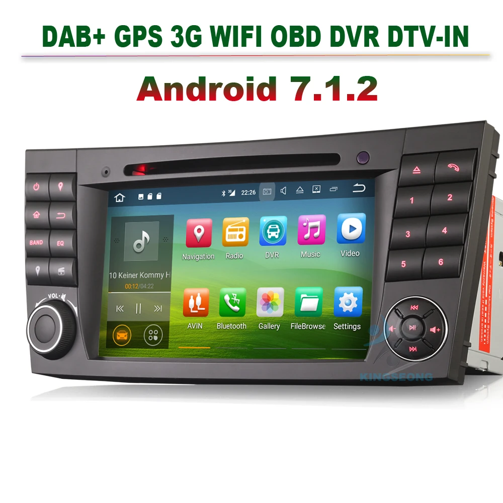 7 &quotAndroid 7.1.2 Авторадио GPS DVD DVR навигация автомобильный cd плеер для Mercedes Benz CLS Class W219