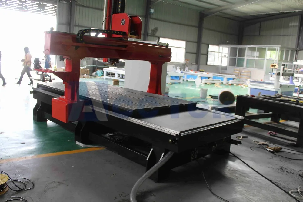 Настоящие 4 оси! 1325 cnc маршрутизатор машина 4 оси, 1530 atc маршрутизатор 4 оси опционально
