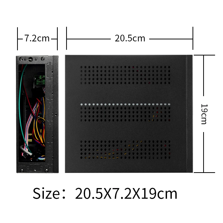 Чехол Realan G3 Steel Mini ITX HTPC без блока питания 2 x WIFI 6 COM USB2.0 шасси для HTPC|mini itx htpc case|itx